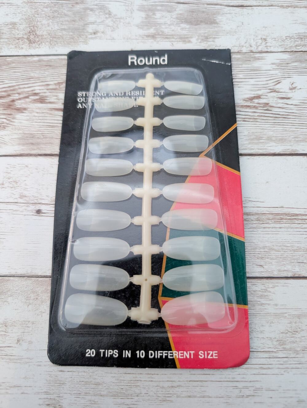 Sossi Tree Nail Round 20 Tips in 10 Different Sizes - New (Packaged Damage)